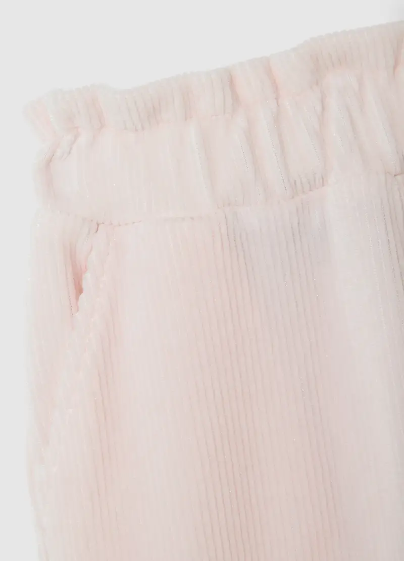 Pantaloni Da Bambina In Cotone Rosa Culotte, Rosa miniatura 3