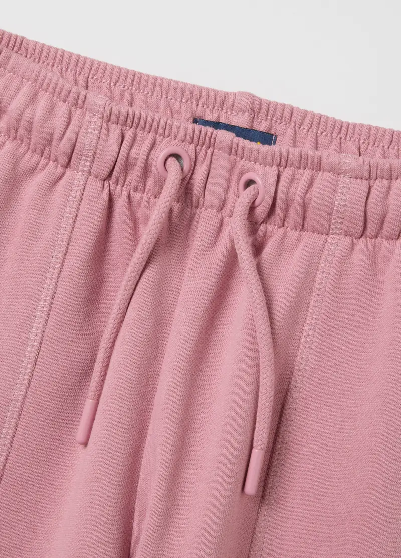 Pantaloni Da Bambina In Puro Cotone Rosa Culotte, Rosa miniatura 3