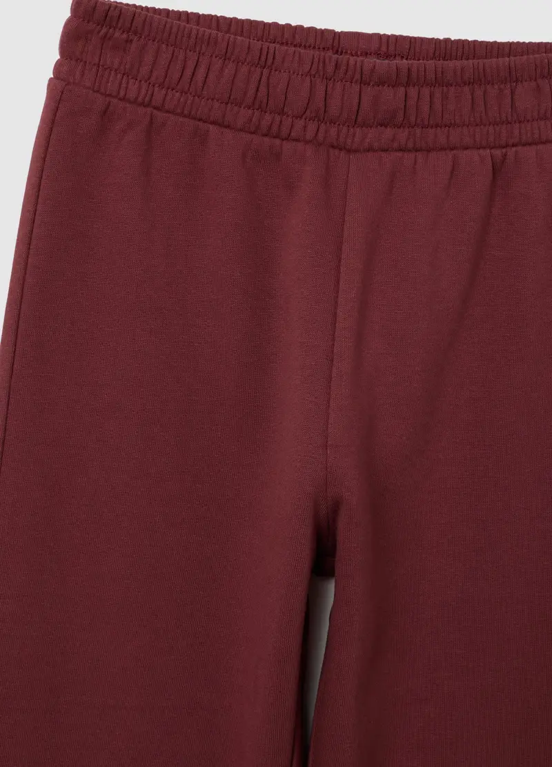 Pantaloni Da Bambina In Puro Cotone Rossi Regular Fit, Rosso miniatura 3