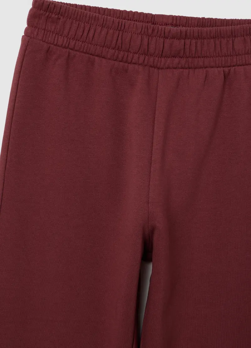Pantaloni Da Bambina In Puro Cotone Rossi Regular Fit, Rosso miniatura 3