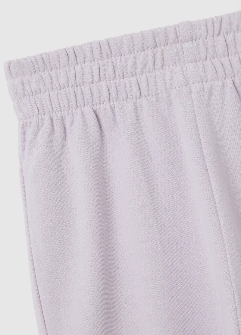 Pantaloni Da Bambina In Puro Cotone Viola Regular Fit, Viola miniatura 3