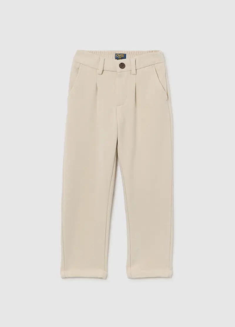 Pantaloni Da Bambino Beige Regular Fit, Beige