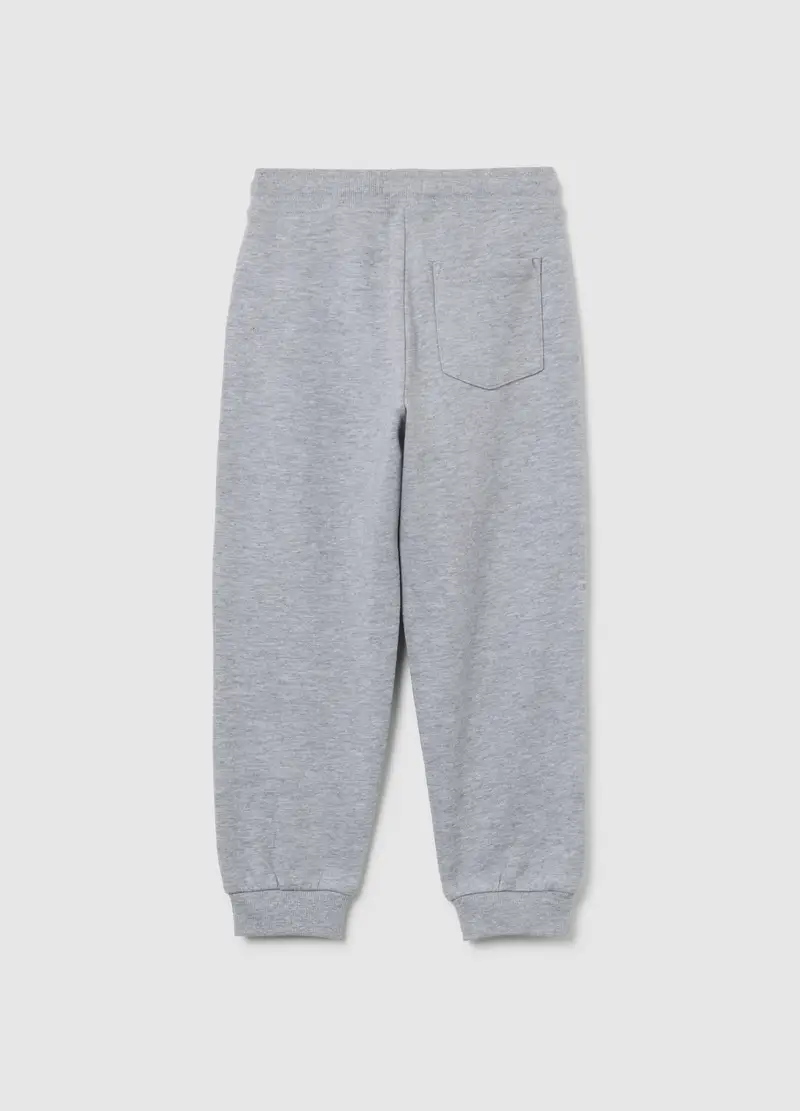 Pantaloni Da Bambino In Puro Cotone Grigi Regular Fit, Grigio miniatura 2