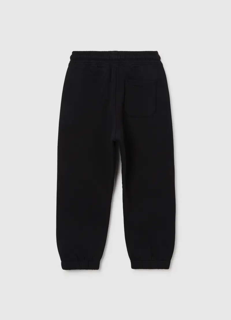 Ovs Kids Pantaloni Da Bambino In Puro Cotone Nero miniatura 2