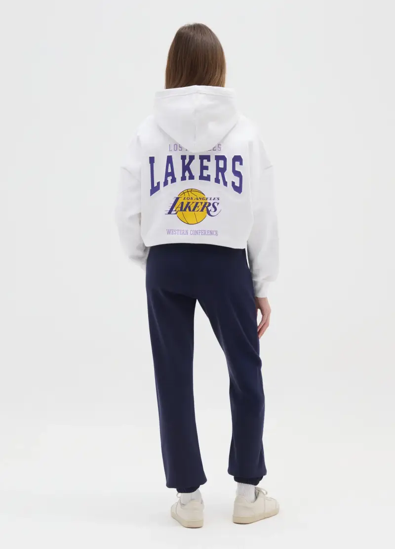 Pantaloni Da Ragazza In Puro Cotone Blu Regular Fit, Bambina, Blu miniatura 2