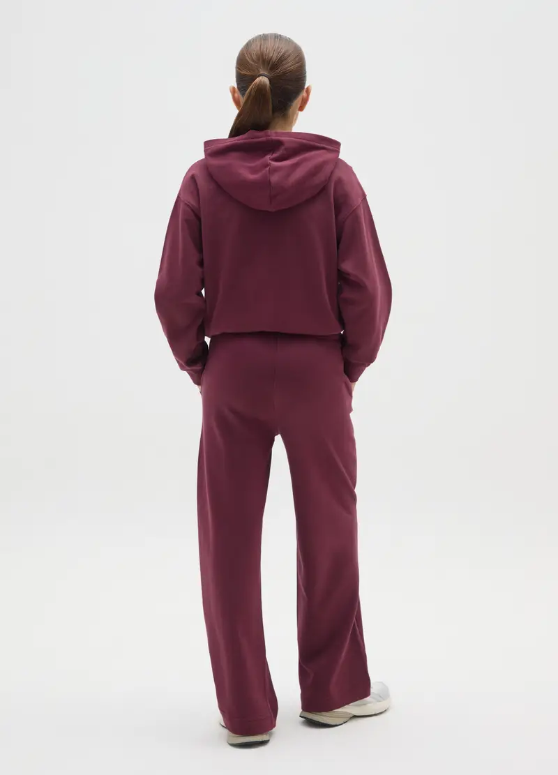 Pantaloni Da Ragazza In Puro Cotone Viola Regular Fit, Bambina, Viola miniatura 2