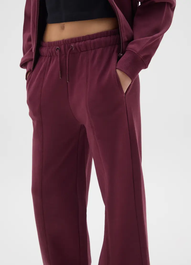 Pantaloni Da Ragazza In Puro Cotone Viola Regular Fit, Bambina, Viola miniatura 3