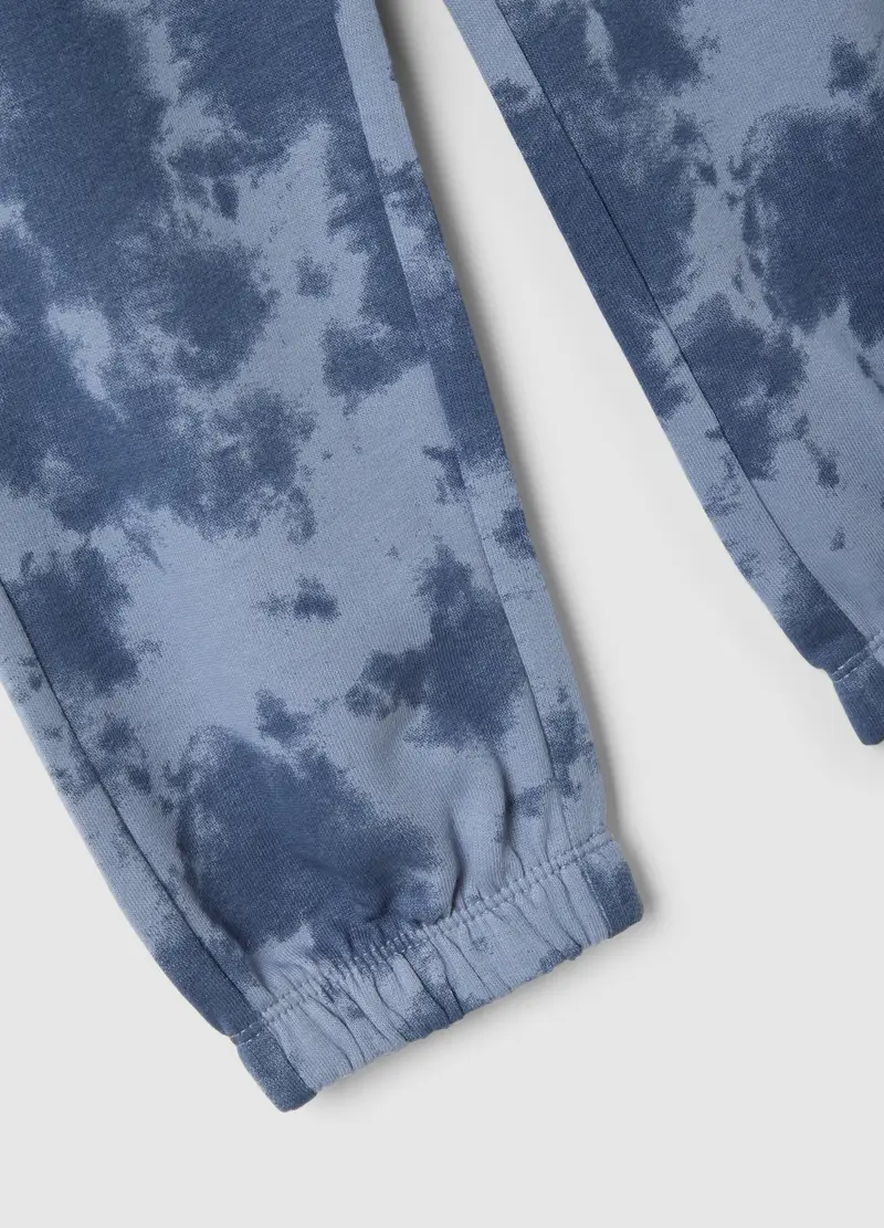 Pantaloni In Puro Cotone Multicolor Tiedye Da Bambino Regular Fit, Multicolor miniatura 3