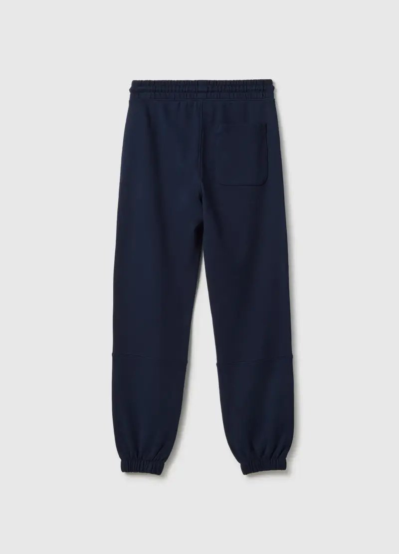 Pantaloni Jogger Blu Da Ragazzo In Puro Cotone Organico Regular Fit, Bambino, Blu miniatura 2