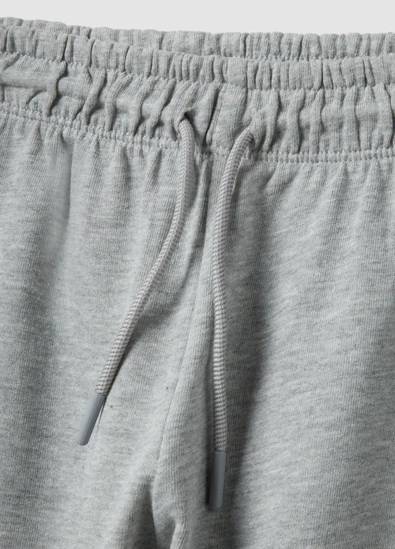 Pantaloni Jogger In Puro Cotone Grigi Da Bambino Regular Fit, Grigio miniatura 3