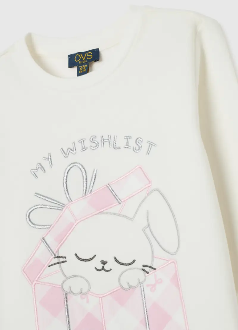 Pigiama A Quadri Multicolor Da Bambina In Puro Cotone Regular Fit, Multicolor miniatura 3