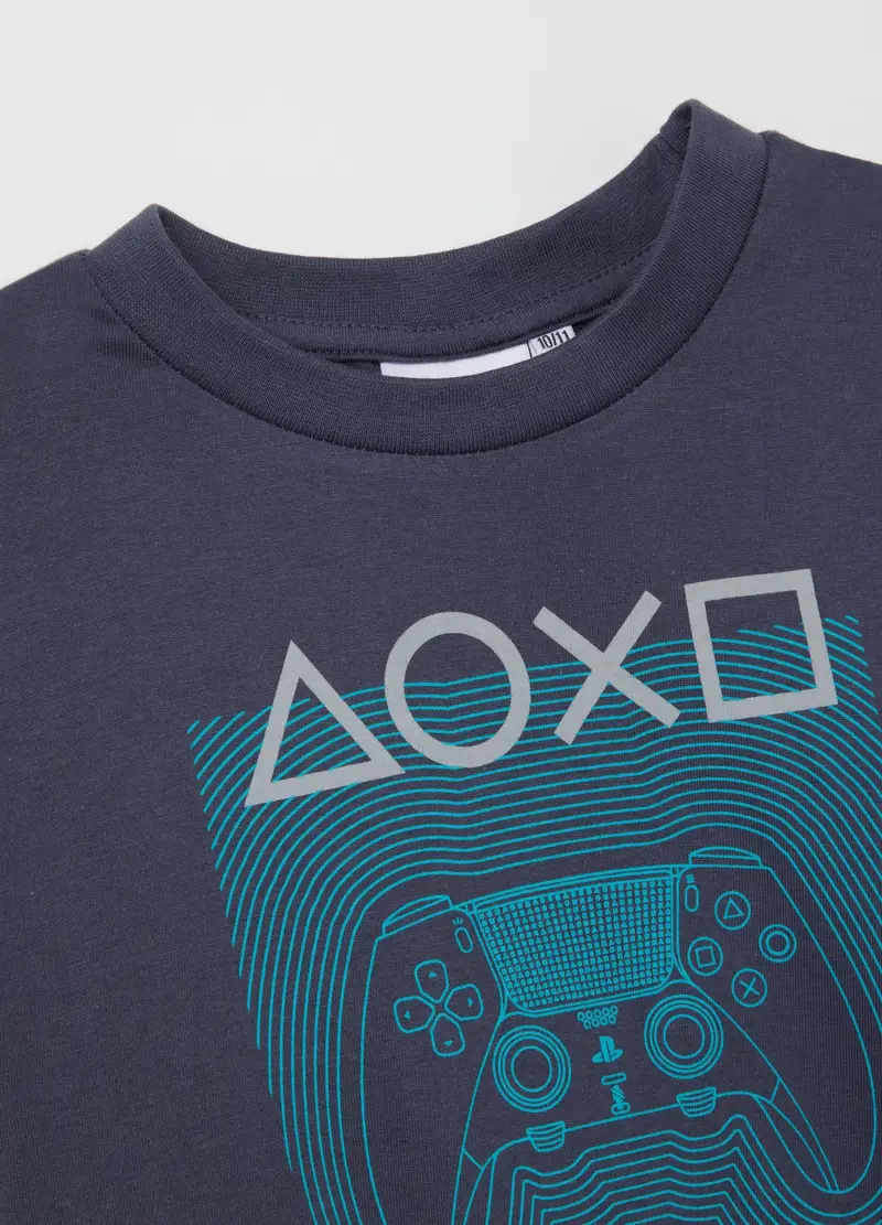 Pigiama Blu In Cotone Con Stampa Playstation, Bambino, Blu miniatura 3