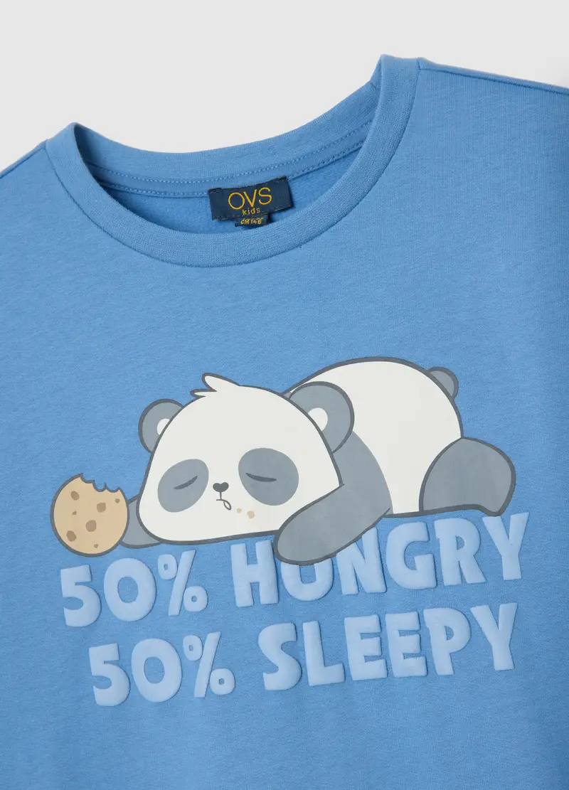 Pigiama Da Bambina In Puro Cotone Multicolor Regular Fit, Multicolor miniatura 3