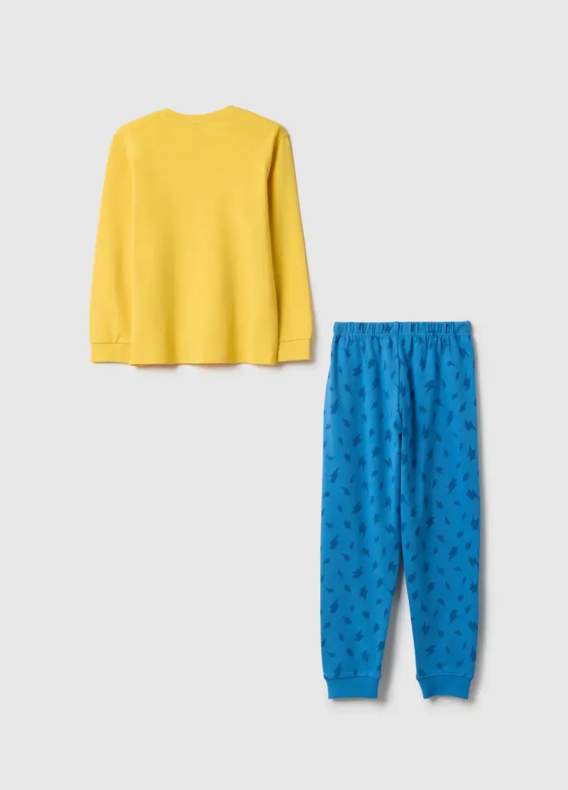 Pigiama Da Bambino In Puro Cotone Multicolor Regular Fit Con Stampa, Multicolor miniatura 2