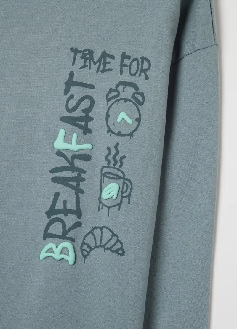 Pigiama Da Ragazzo In Puro Cotone Blu Regular Fit, Bambino, Multicolor miniatura 3