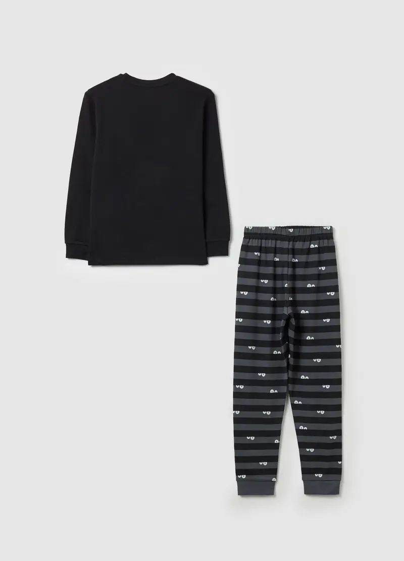 Pigiama In Cotone Bio Stampa "creep It Real", Bambino, Multicolor miniatura 2