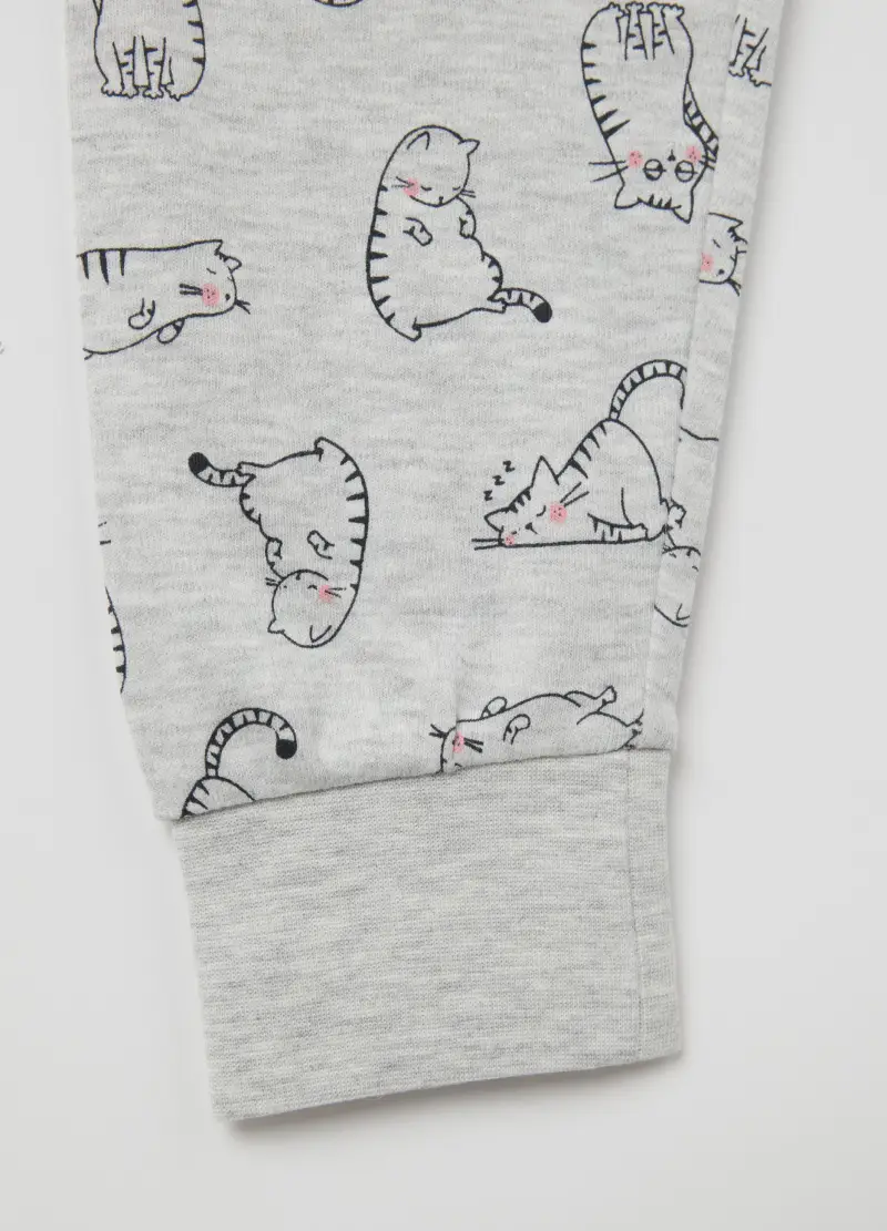 Pigiama In Cotone Bio "wasn't Me", Bambina, Grigio miniatura 3