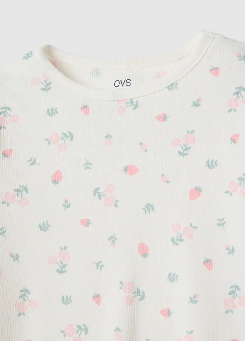 Pigiama In Puro Cotone Multicolor Da Bambina Regular Fit, Multicolor miniatura 3