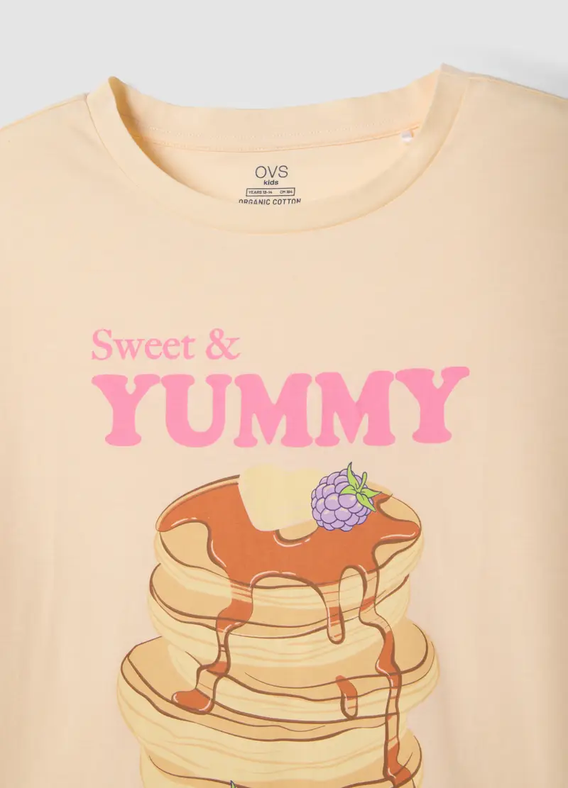 Pigiama In Puro Cotone Multicolor Da Ragazza Regular Fit Con Stampe, Bambina, Multicolor miniatura 3