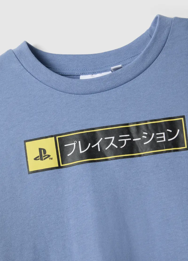 Pigiama In Puro Cotone Multicolor Da Ragazzo Con Stampe Playstation, Bambino, Multicolor miniatura 3