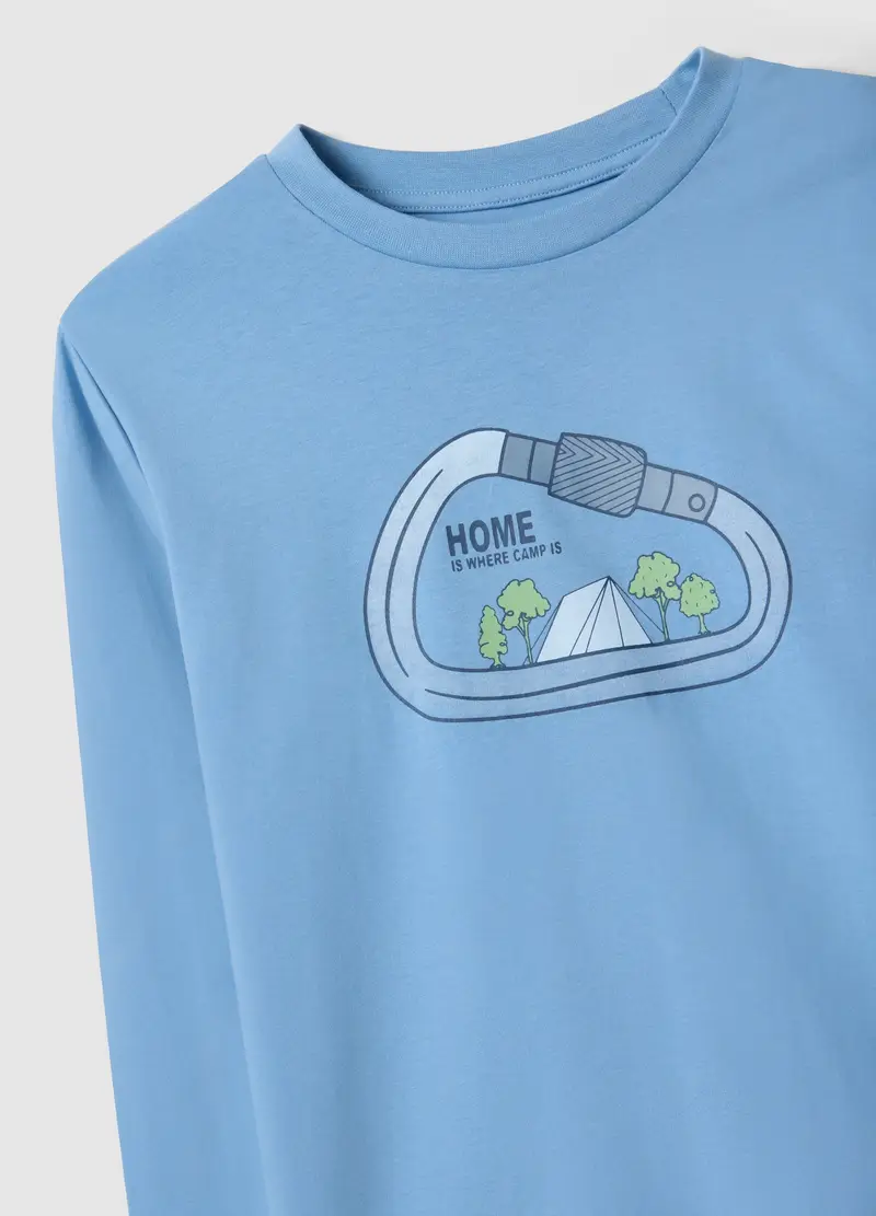 Pigiama In Puro Cotone Multicolor Da Ragazzo Regular Fit Con Stampa, Bambino, Multicolor miniatura 3