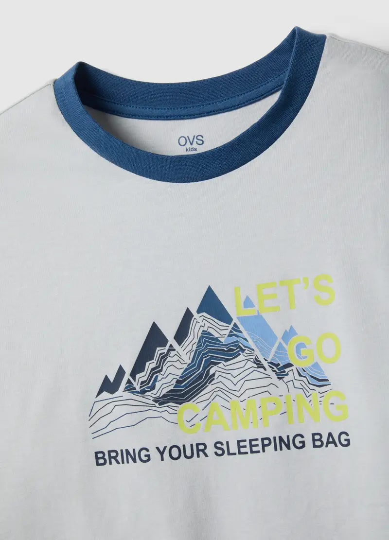 Pigiama In Puro Cotone Multicolor Da Ragazzo Regular Fit Con Stampa, Bambino, Multicolor miniatura 3