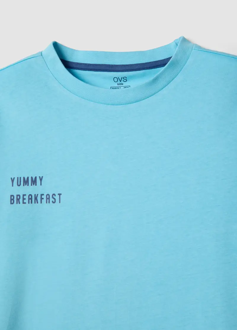 Pigiama In Puro Cotone Multicolor Da Ragazzo Regular Fit Con Stampa, Bambino, Multicolor miniatura 3