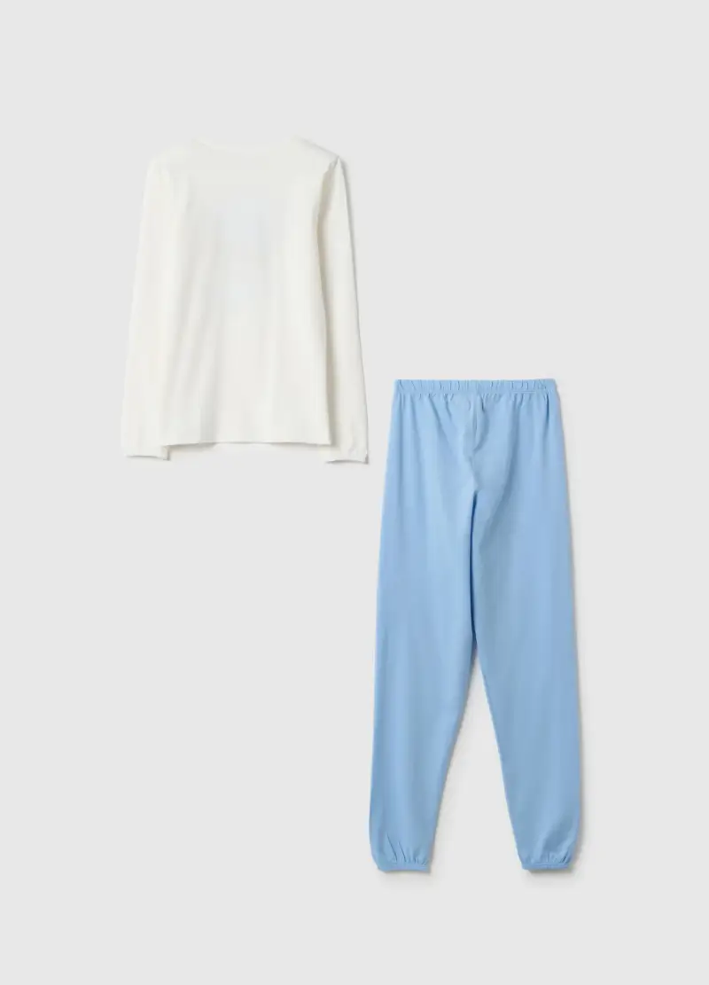 , Pigiama In Puro Cotone Multicolor Regular Fit Per Ragazze Con Stampa, Bambina, Multicolor miniatura 2