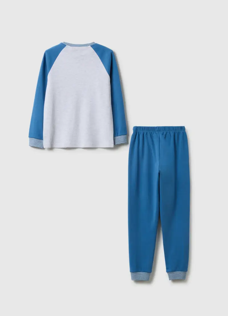 Pigiama Multicolor Da Bambino In Misto Cotone Looney Tunes X Italia Team, Multicolor miniatura 2