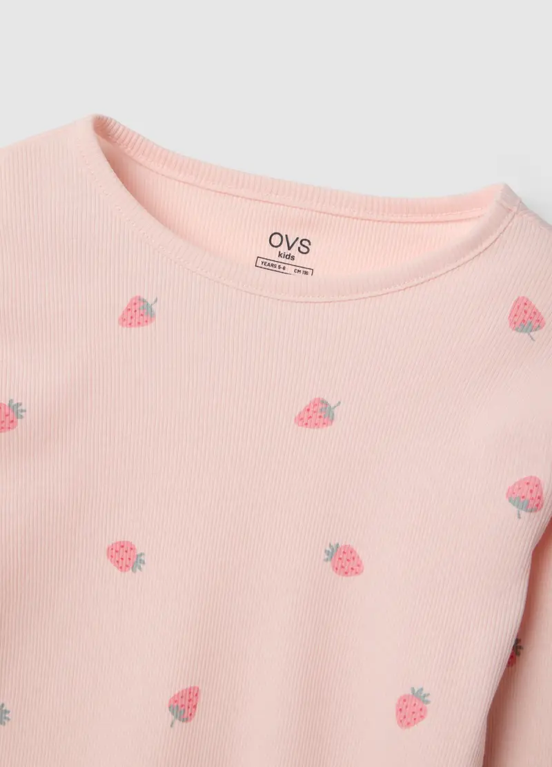 Pigiama Rosa Lungo In Cotone Organico, Bambina, Rosa miniatura 3