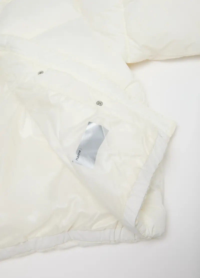 Piumino The Iconic Puffer Bianco Da Ragazza Con Cappuccio, Bambina, Bianco miniatura 3