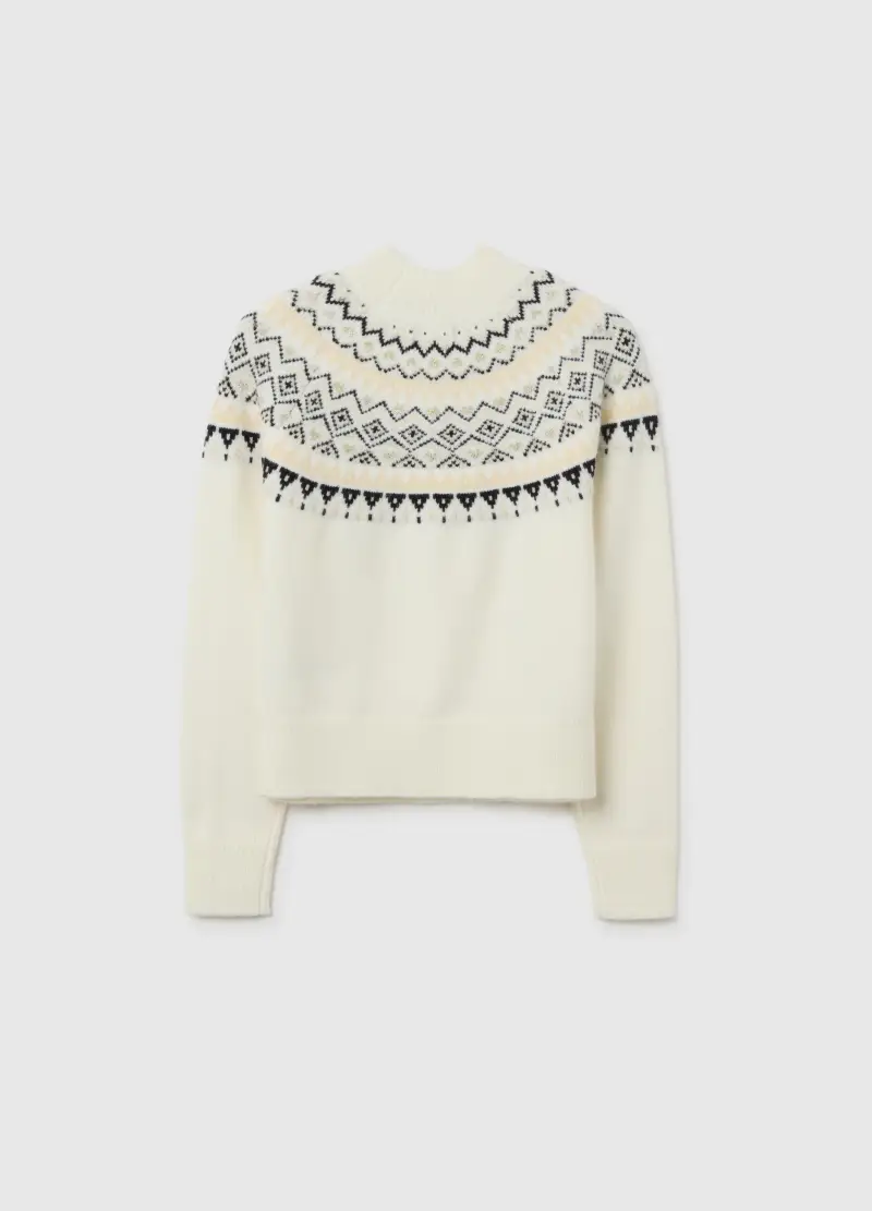 Pullover Multicolor Da Ragazza Regular Fit Con Motivo Geometrico, Bambina, Multicolor miniatura 2