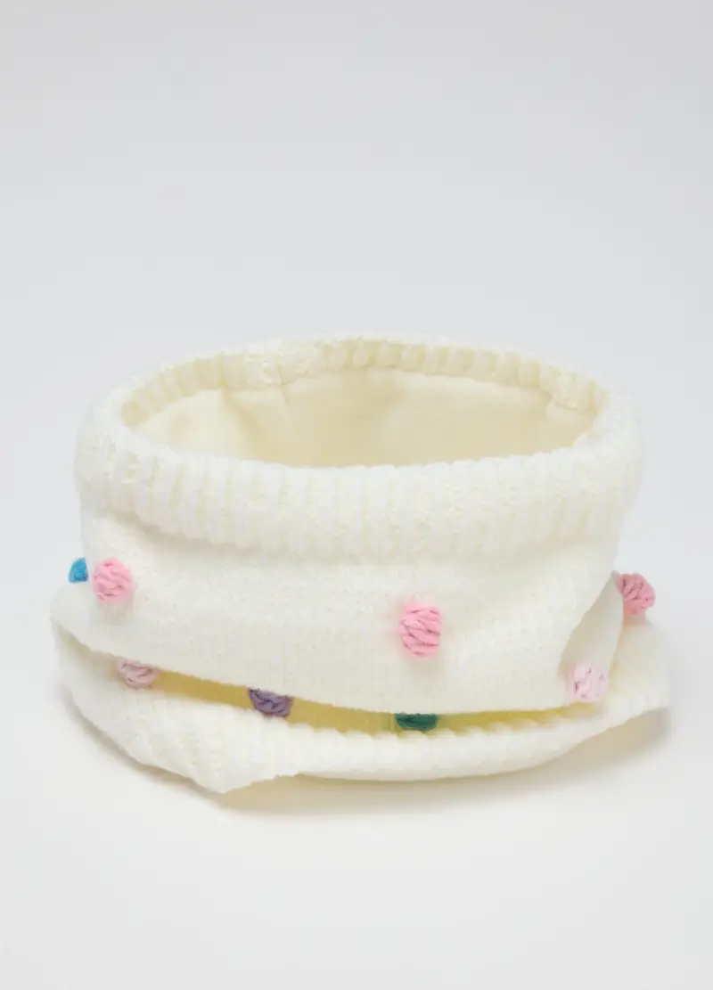 Scaldacollo Da Bambina Bianco, Multicolor miniatura 3