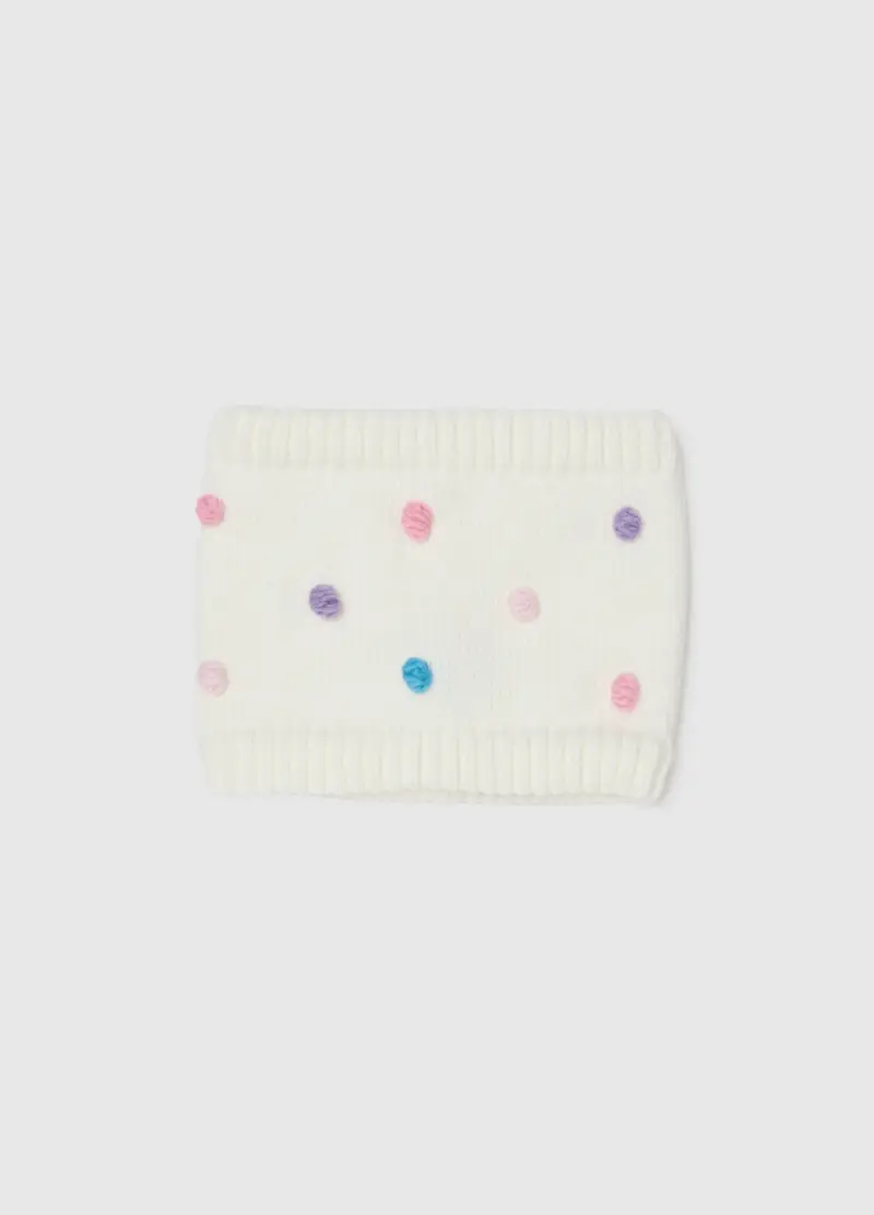 Scaldacollo Da Bambina Bianco, Multicolor