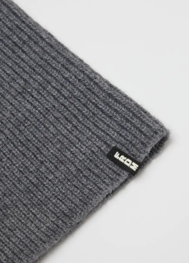 Scaldacollo Grigio Pesante In Misto Acrilico, Bambino, Grigio miniatura 2