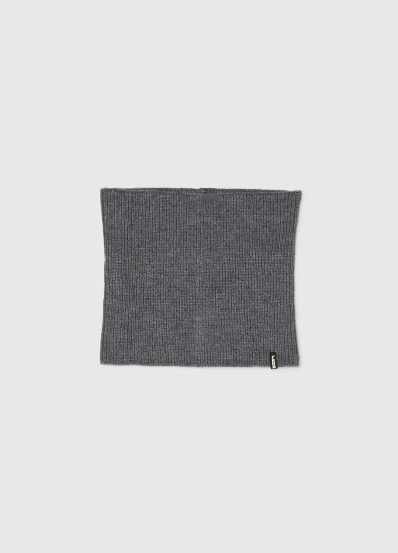 Scaldacollo Grigio Pesante In Misto Acrilico, Bambino, Grigio