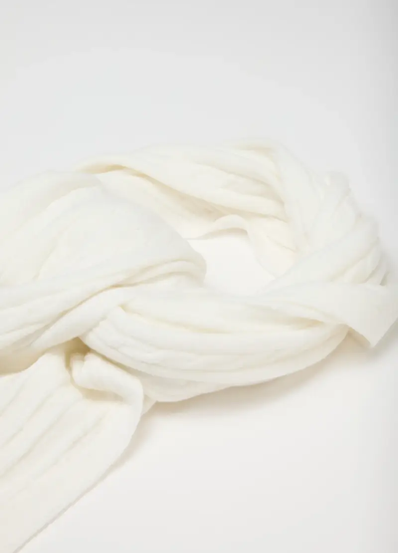 Sciarpa Da Bambina Bianca, Bianco miniatura 2