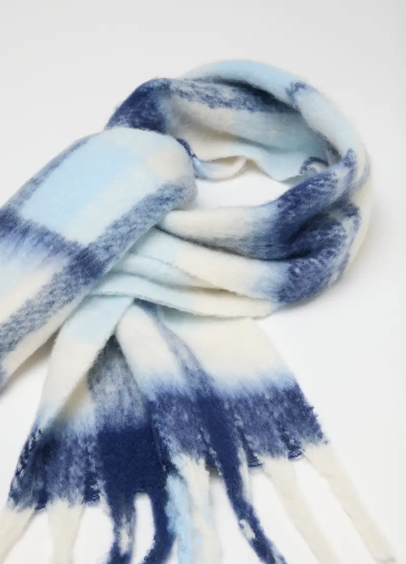 Sciarpa Da Bambina Multicolor Con Frange, Multicolor miniatura 2