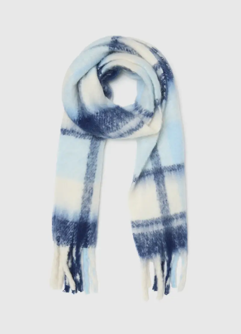 Sciarpa Da Bambina Multicolor Con Frange, Multicolor