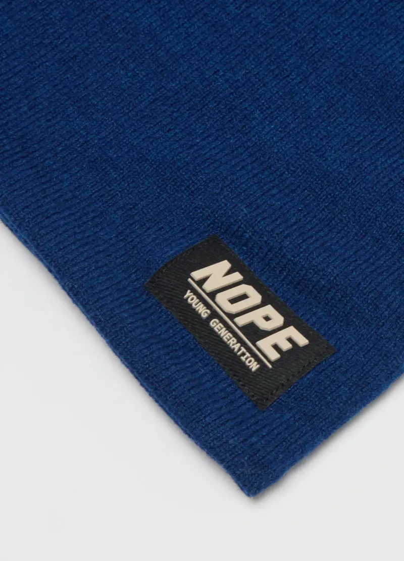 Sciarpa Da Bambino In Tessuto Elasticizzato Blu, Blu miniatura 2