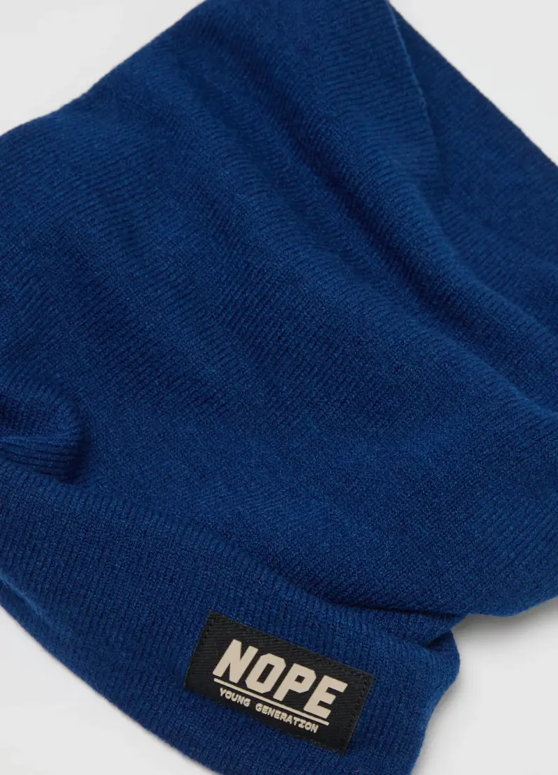 Sciarpa Da Bambino In Tessuto Elasticizzato Blu, Blu miniatura 3