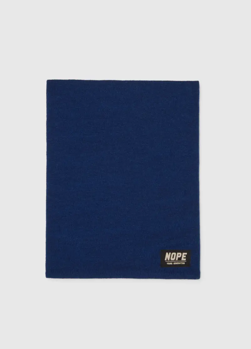 Sciarpa Da Bambino In Tessuto Elasticizzato Blu, Blu