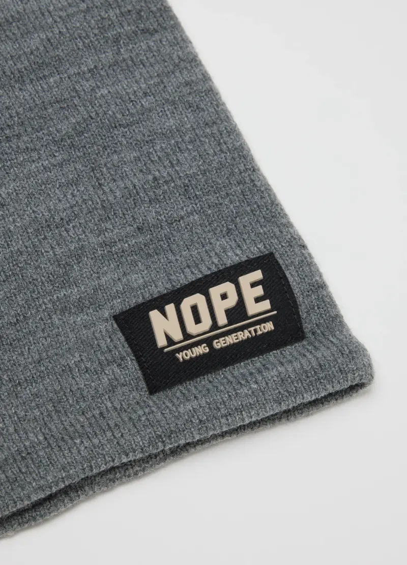 Sciarpa Da Bambino In Tessuto Elasticizzato Grigia, Grigio miniatura 2