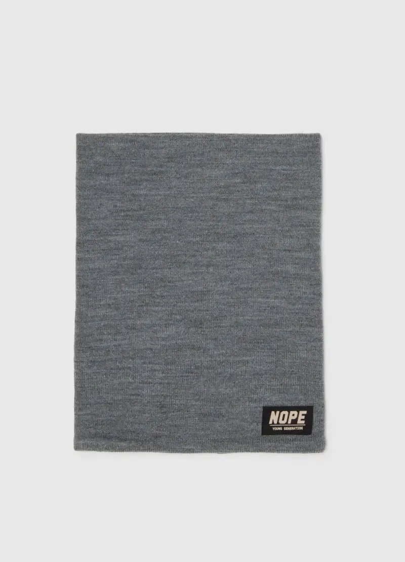 Sciarpa Da Bambino In Tessuto Elasticizzato Grigia, Grigio