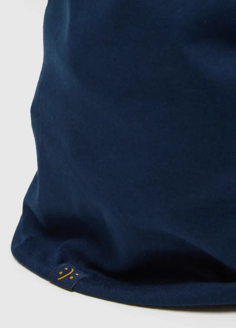 Sciarpa In Cotone Elasticizzato Blu, Bambino, Blu miniatura 2