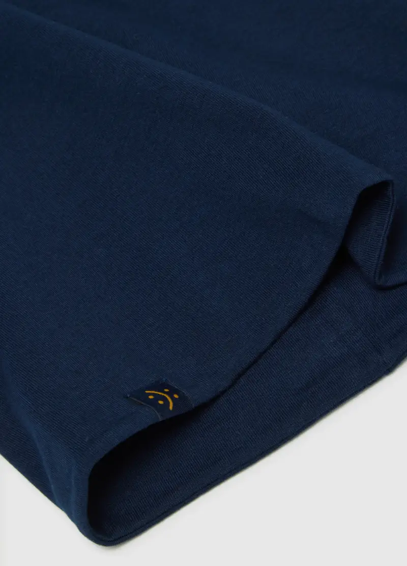 Sciarpa In Cotone Elasticizzato Blu, Bambino, Blu miniatura 3