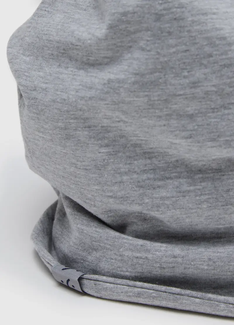 Sciarpa In Cotone Elasticizzato Grigia, Bambino, Grigio miniatura 2