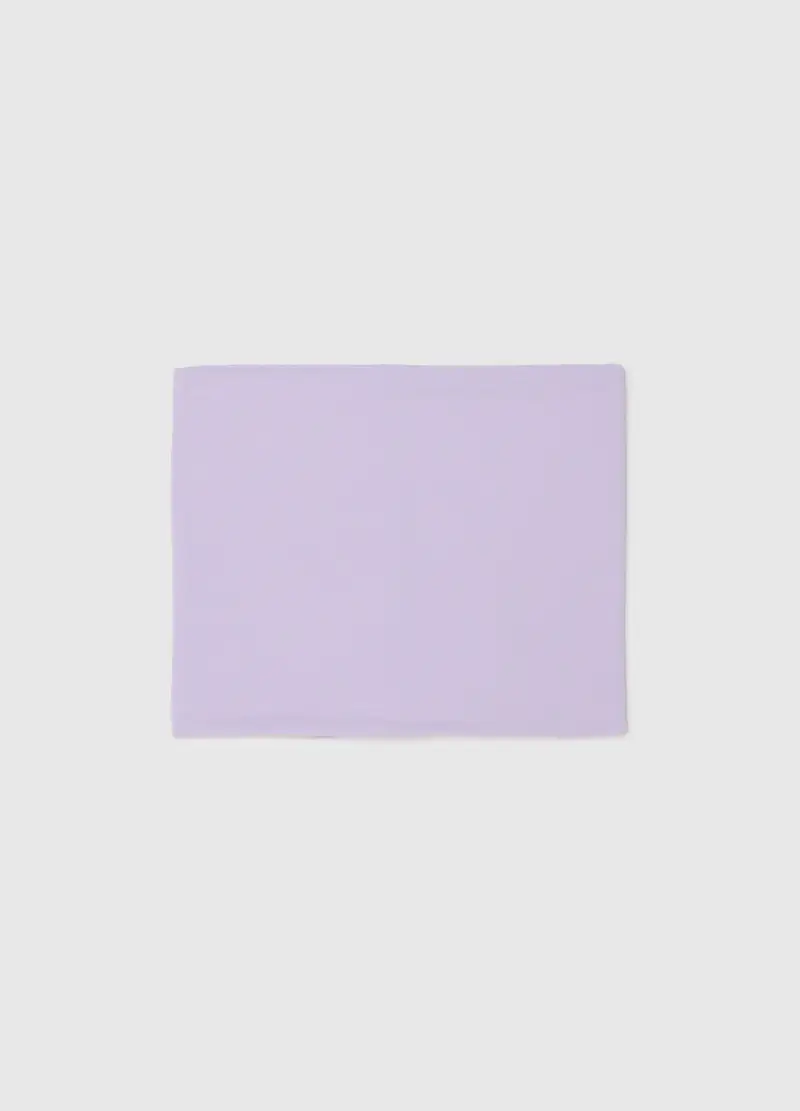 Sciarpa In Cotone Elasticizzato Viola Da Bambina Vestibilità Avvolgente, Viola