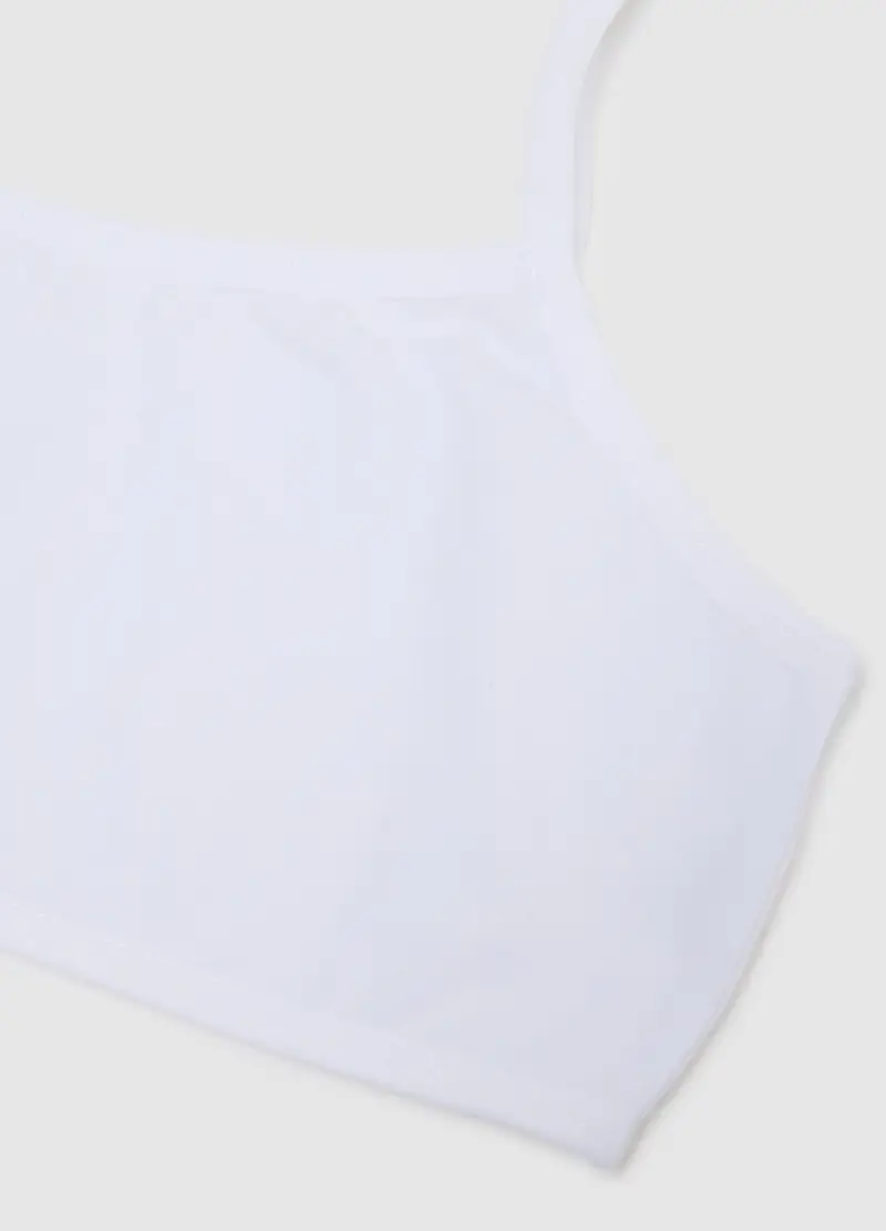 Set Bipack Reggiseni Da Ragazza In Cotone Multicolor Elasticizzato, Bambina, Multicolor miniatura 3