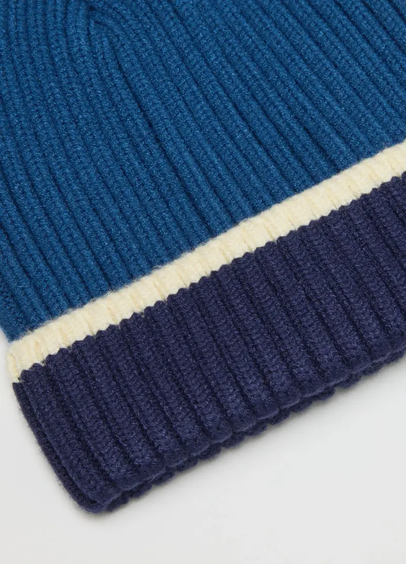 Set Cappellino E Sciarpa Blu A Righe Da Bambino, Multicolor miniatura 3